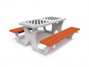 PLAY-PARK - Betonowy stół do gry w szachy / warcaby 02